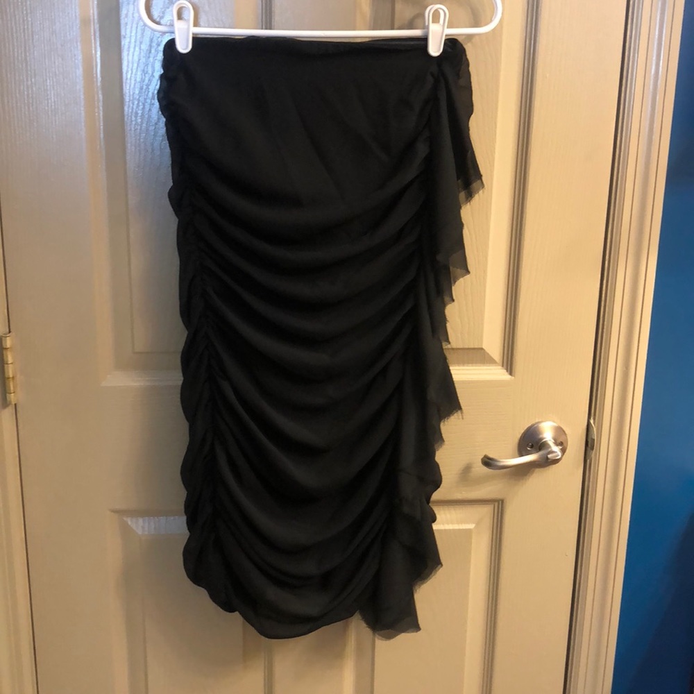 Black Express Strapless Dress